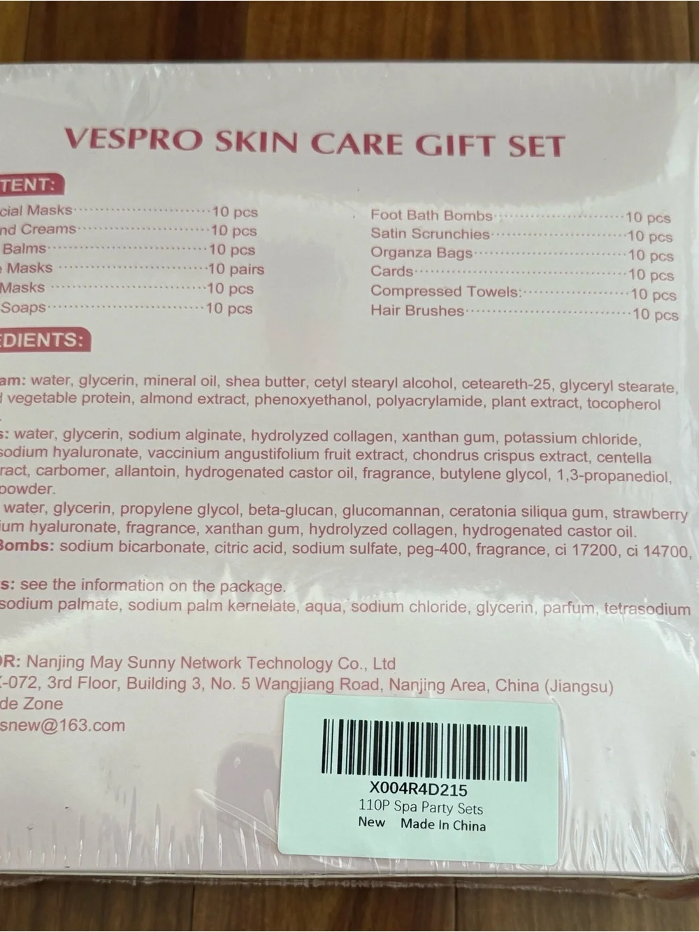 Vespro 110 piece Skin Care Gift Set - Assorted Pastel Bath Bombs & Masks, Spa Pa